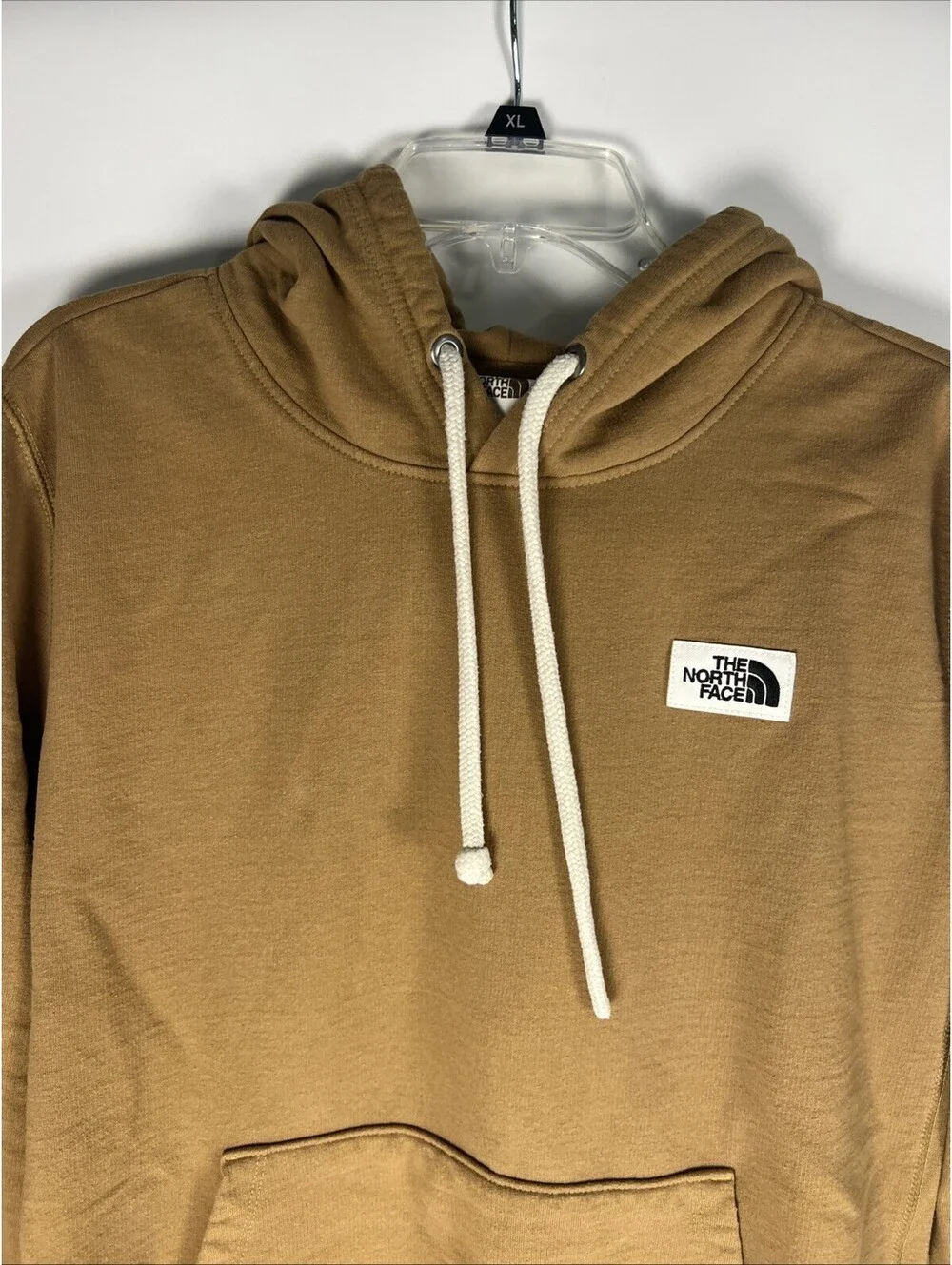 The North Face Brown Pullover Box Logo Hoodie- Men's Size Medium